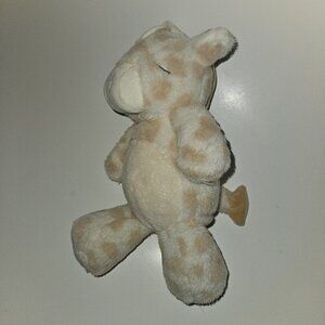Kellytoy Giraffe Plush Rattle Lovey 10" Baby Toy Clip Closed Eyes Sleeping